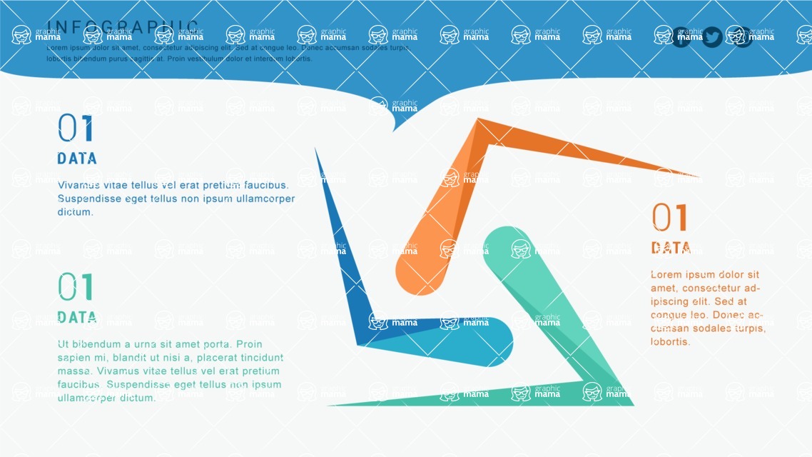 Infographic Templates Collection - Vector, Photoshop, PowerPoint, Google Slides - 3 Data Labels Infographic Template